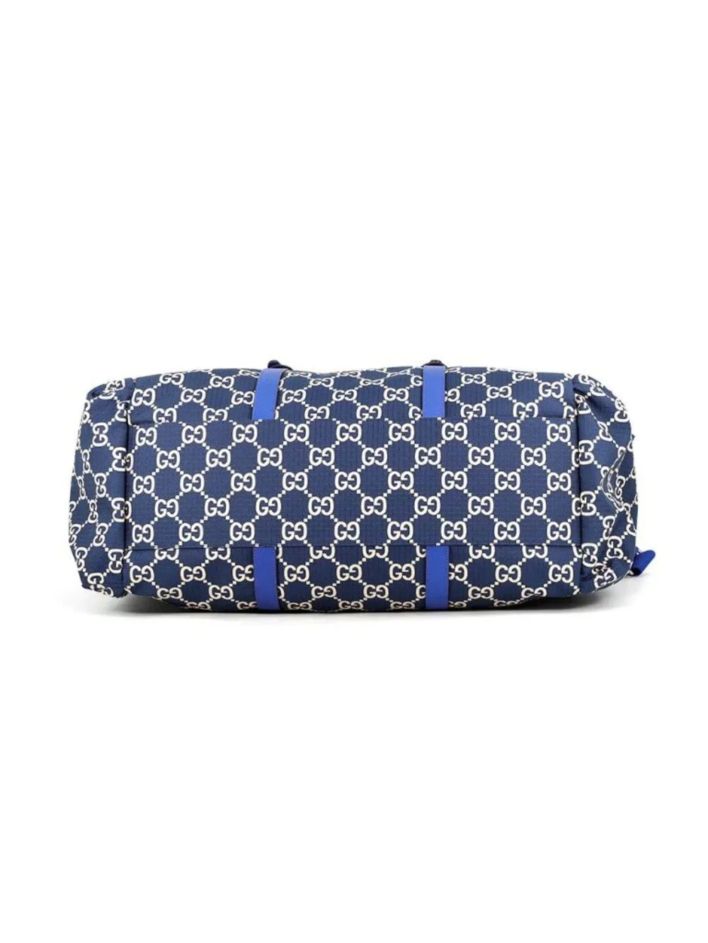 Gucci Boston Bag Maxi GG Duffle Nylon Leather 2-Way